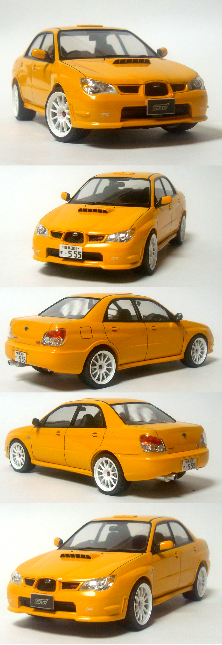 フジミ 1/24 スバル インプレッサ WRX STI タイプ RA-R アストラルイエロー